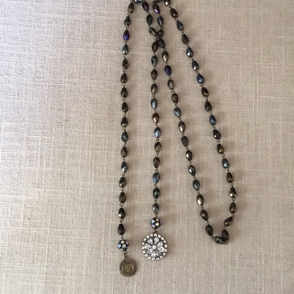 Saint vintage Swarovski crystal necklace